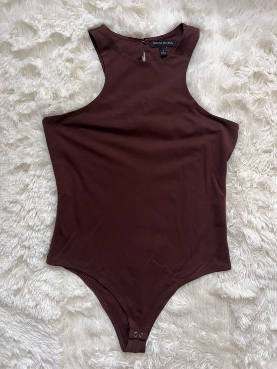 Banana Republic Tops - Banana Republic Brown Racerback Bodysuit